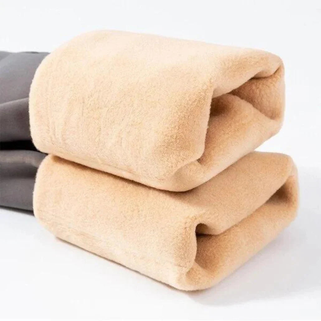 Leggings Thermal Winter Warm Fleece Translucent Stockings