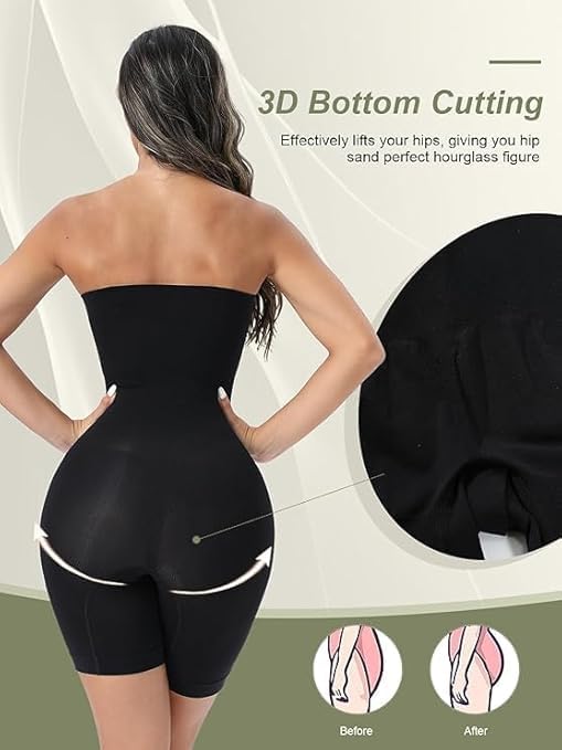 Strapless Butt Lifting Body Shaper