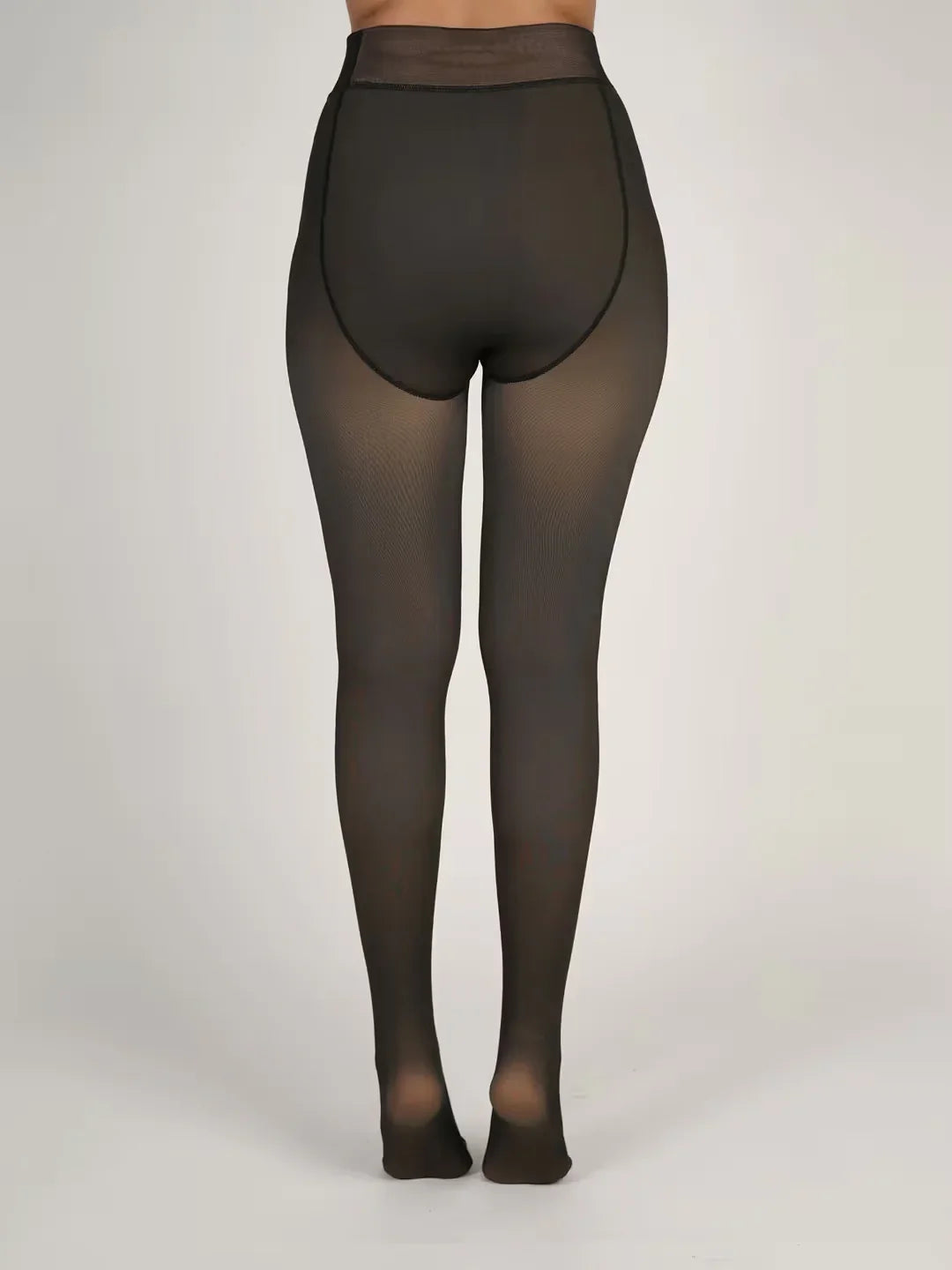 Leggings Thermal Winter Warm Fleece Translucent Stockings
