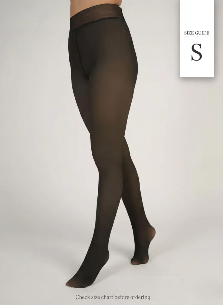 Leggings Thermal Winter Warm Fleece Translucent Stockings