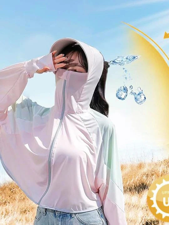 Sun & UV Protection UPF Jacket With Visor